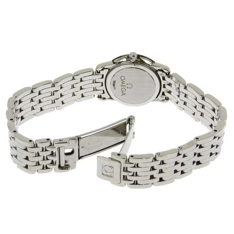 【日本直送】オメガ OMEGA デヴィル 腕時計 4570.31 SS クオーツ アナログ表示 シルバー文字盤 レディース【中古】