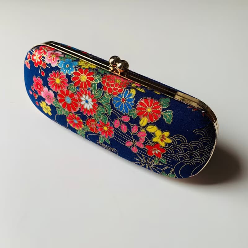 日本燙金櫻花眼鏡盒/筆盒/首飾盒