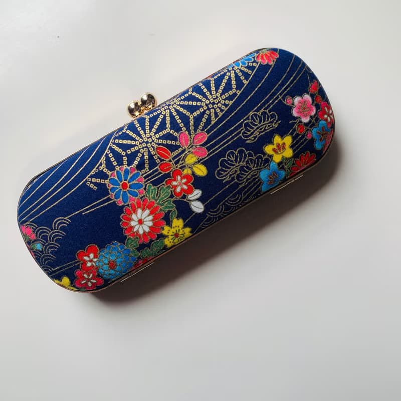 日本燙金櫻花眼鏡盒/筆盒/首飾盒