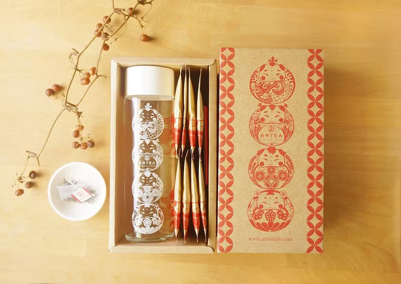 【步步高升】冷泡茶瓶禮盒  手採原片立體茶包 X 8