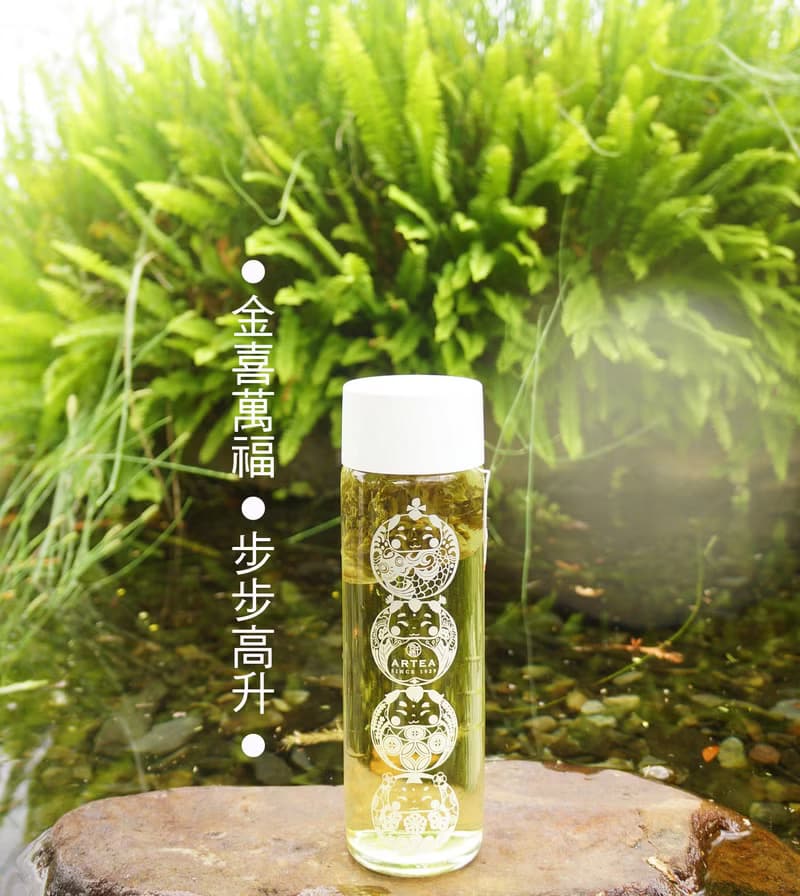 【步步高升】冷泡茶瓶禮盒  手採原片立體茶包 X 8