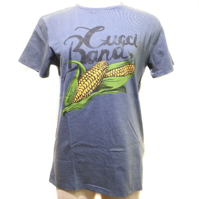 【日本直送】グッチ GUCCI 半袖Tシャツ コーン ロゴ コットン 青 キッズ【未使用】