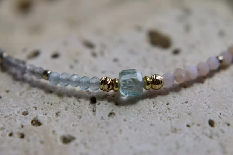 十月誕生石 蛋白石 磷灰石 手鍊 - 新篇章 -