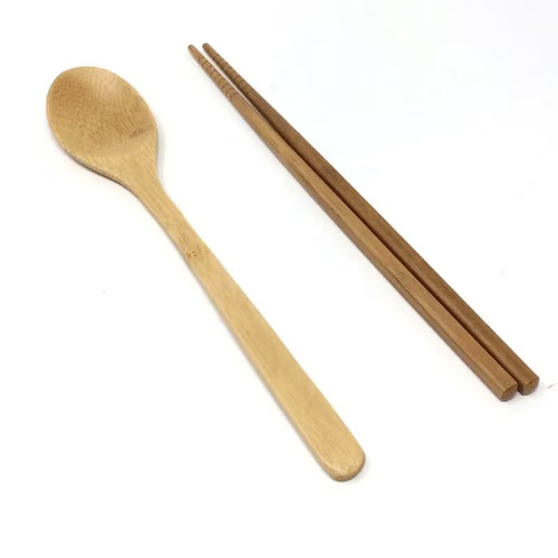 【SPICE】日本 天然竹製長湯匙2種組(筷子/湯匙)