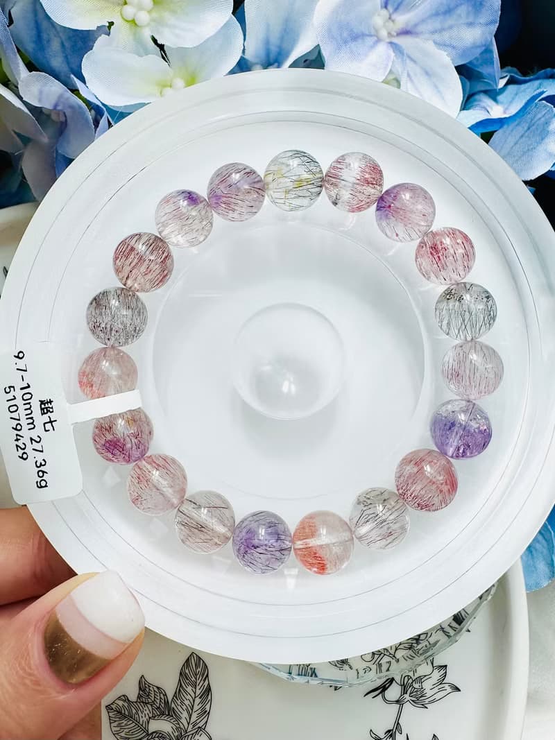 精品透閃溫柔仙女系彩超七9.7-10mm27.36g三輪骨幹黃超七紫粉