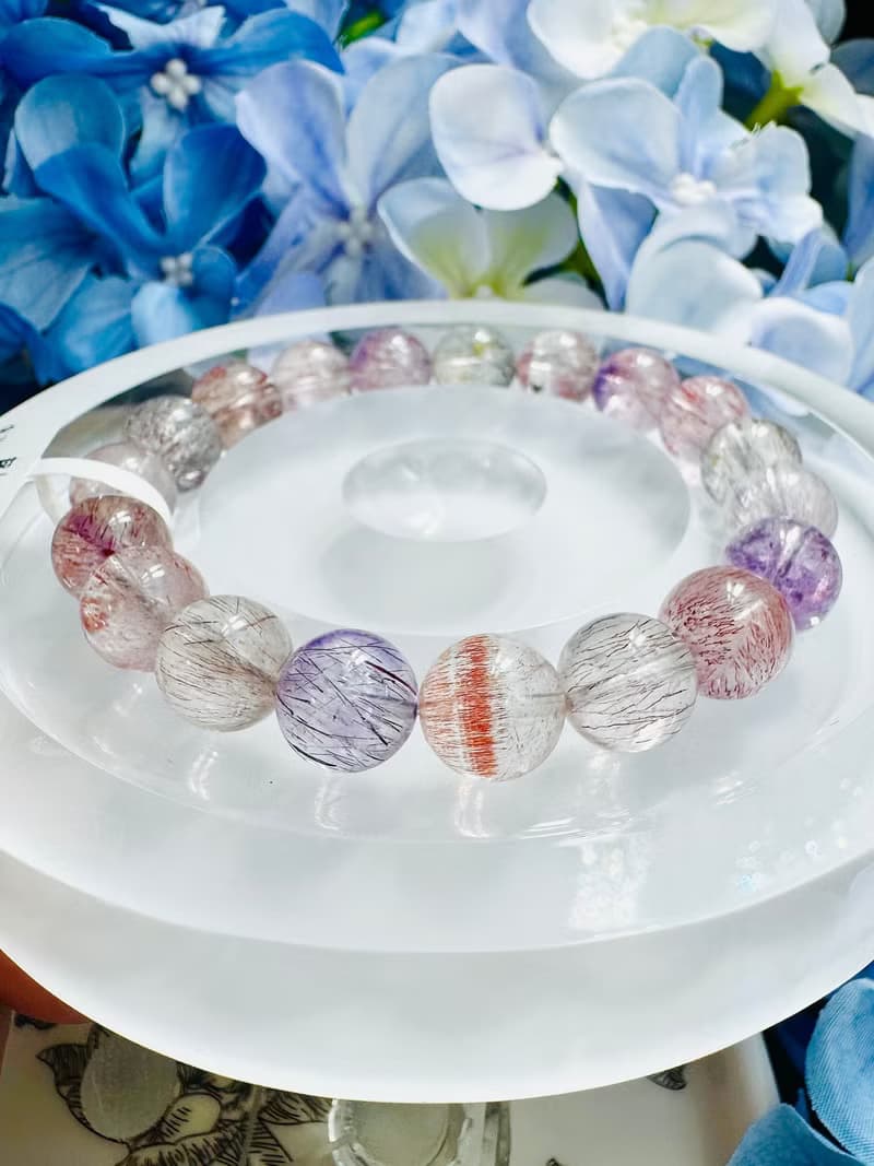 精品透閃溫柔仙女系彩超七9.7-10mm27.36g三輪骨幹黃超七紫粉