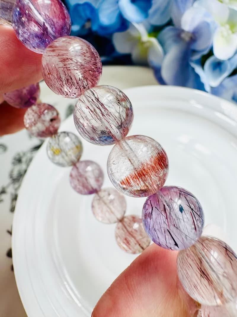 精品透閃溫柔仙女系彩超七9.7-10mm27.36g三輪骨幹黃超七紫粉