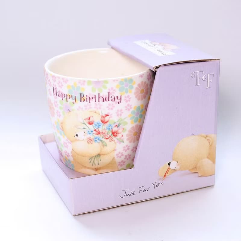 花朵粉彩色馬克杯-祝你生日快樂【Hallmark-ForeverFriends禮品】
