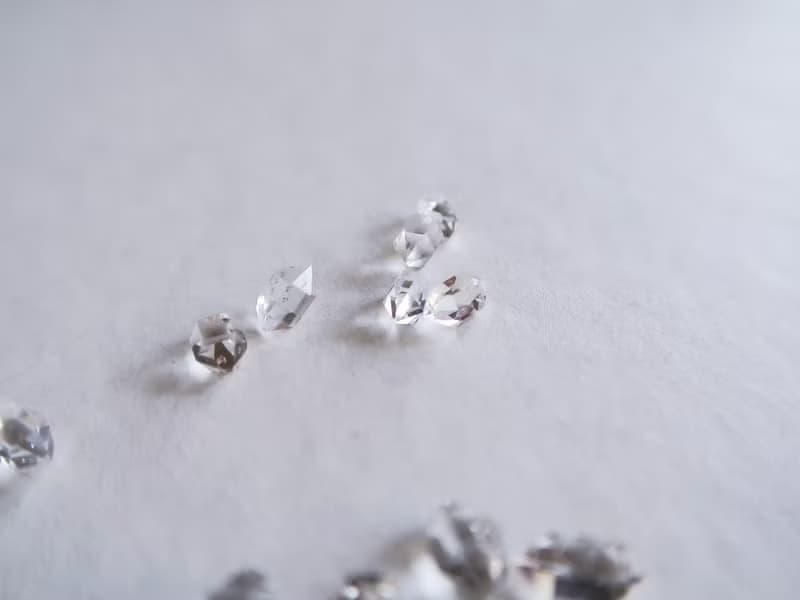 925純銀 赫基蒙水晶 閃靈鑽 無限爪鑲 耳環 耳夾