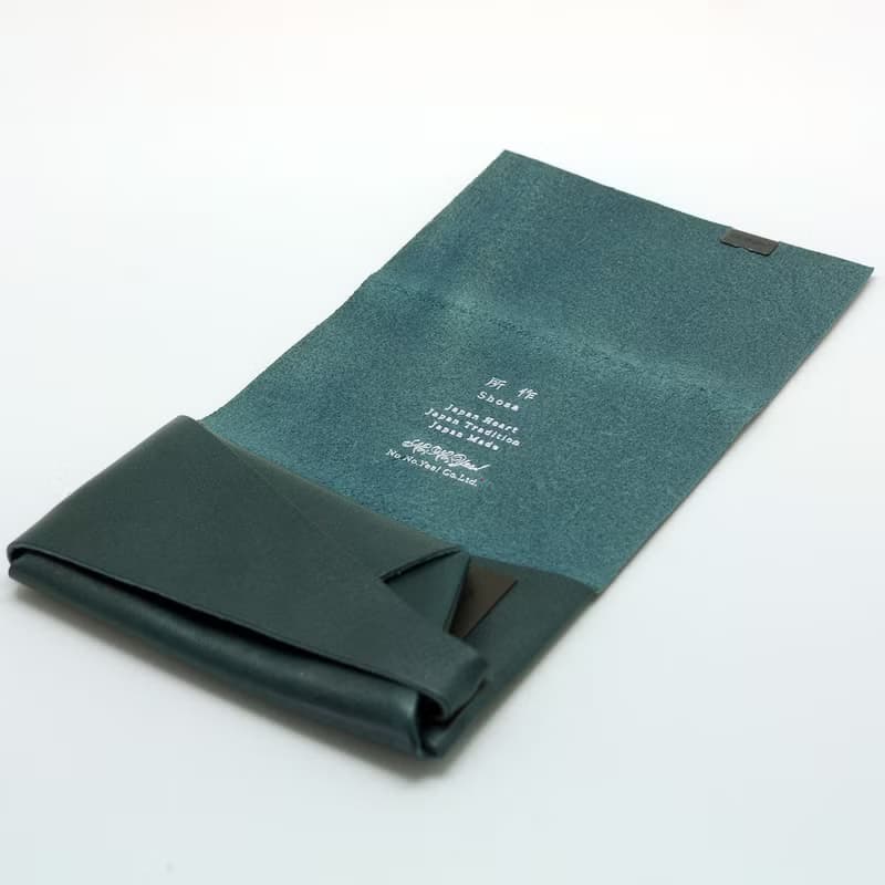 日本手工-所作Shosa 植鞣牛皮 零錢包 - 簡約基本款/藏青