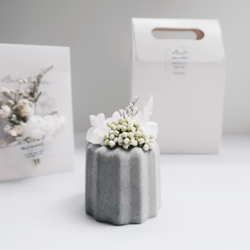 CANELÉ 法式可麗露 | 告白詩歌・乾燥不凋花水泥甜點擴香擺飾