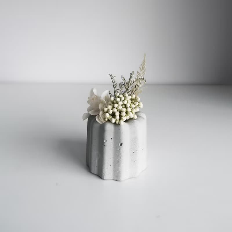 CANELÉ 法式可麗露 | 告白詩歌・乾燥不凋花水泥甜點擴香擺飾
