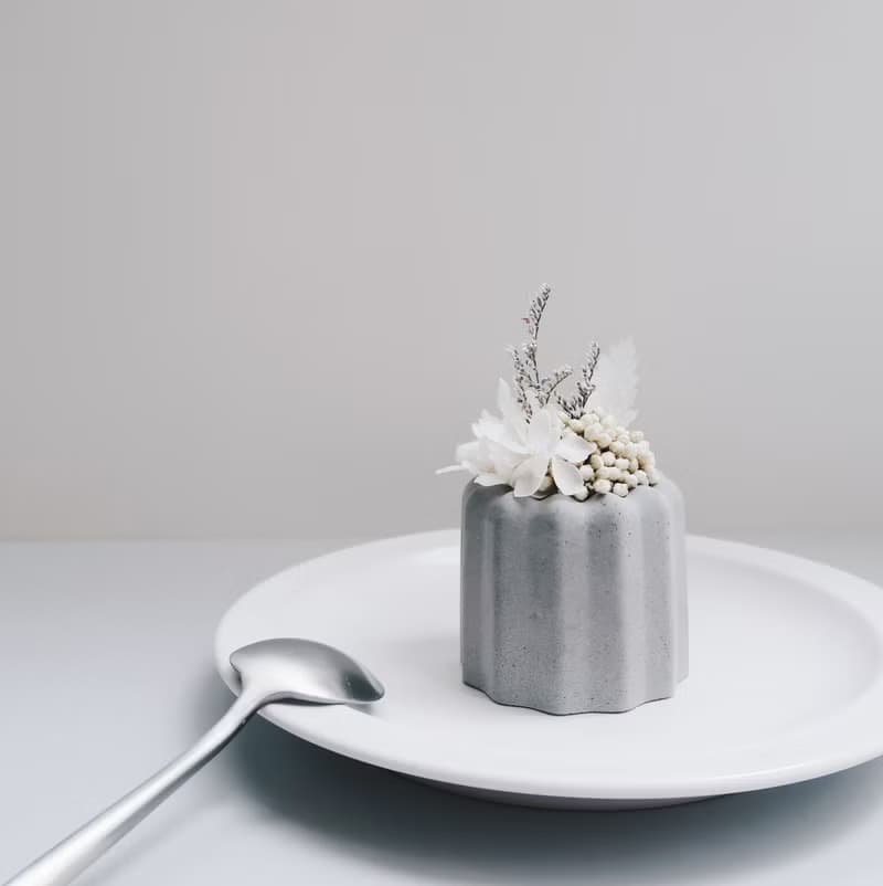 CANELÉ 法式可麗露 | 告白詩歌・乾燥不凋花水泥甜點擴香擺飾