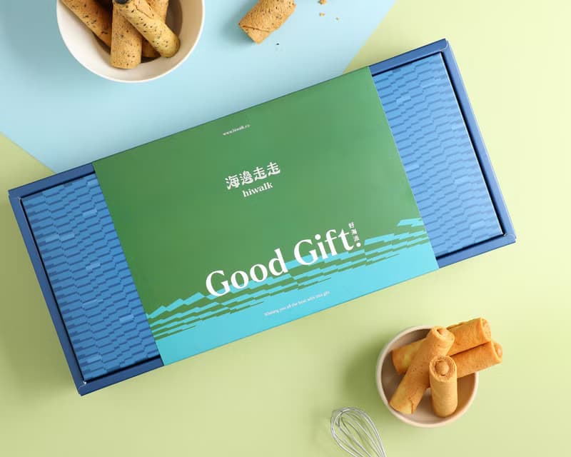 綠金海派綜合蛋捲禮盒(蛋奶素)