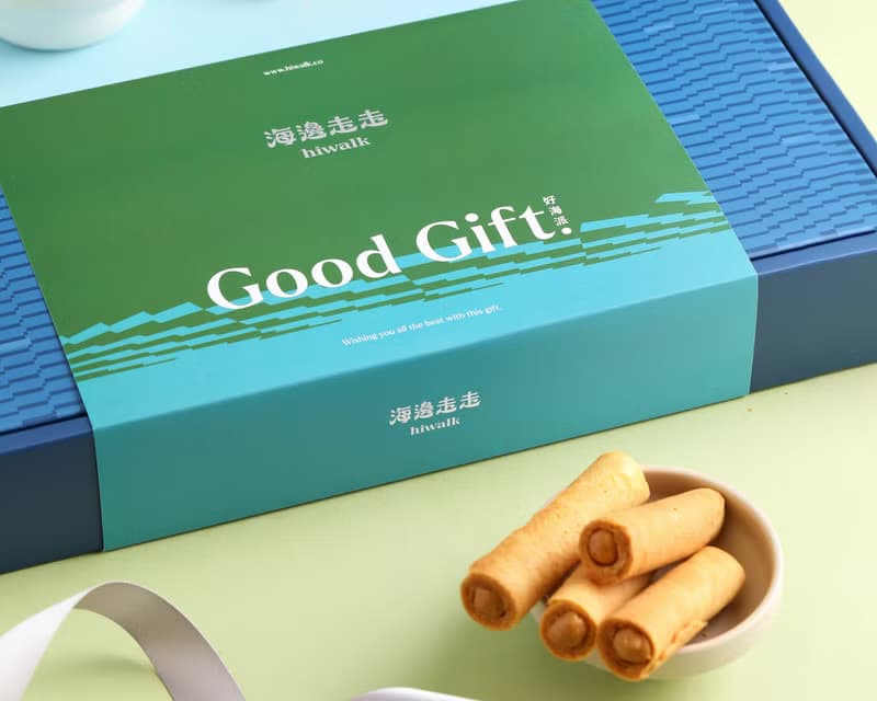 綠金海派綜合蛋捲禮盒(蛋奶素)
