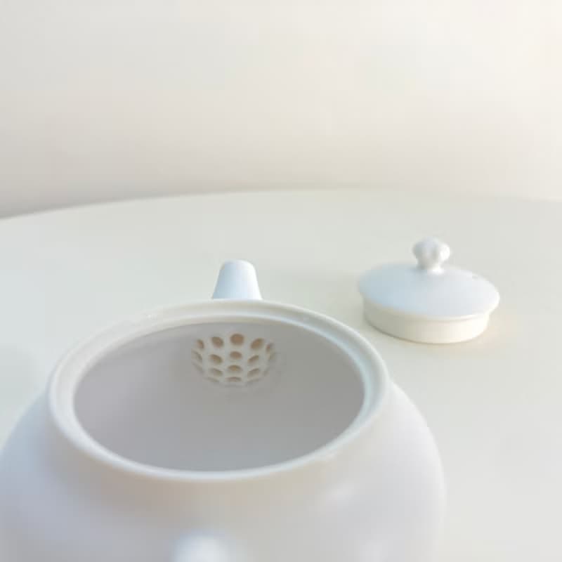 【訂製款】果實鈕蓋－白瓷小茶壺100ml
