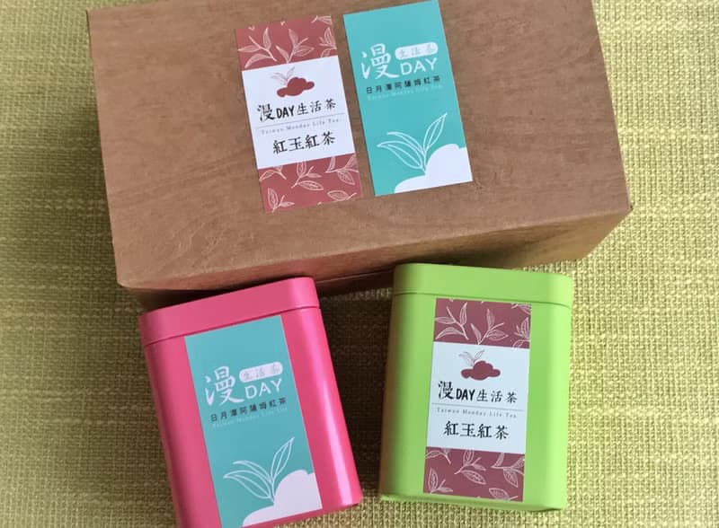 漫day日月潭 紅玉紅茶+阿薩姆茶葉禮盒組2入鐵罐 (40g*2)