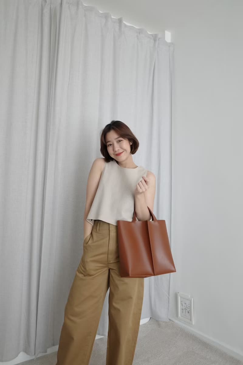 手提包 Signature tote II by WHITEOAKFACTORY - Chocolate brown
