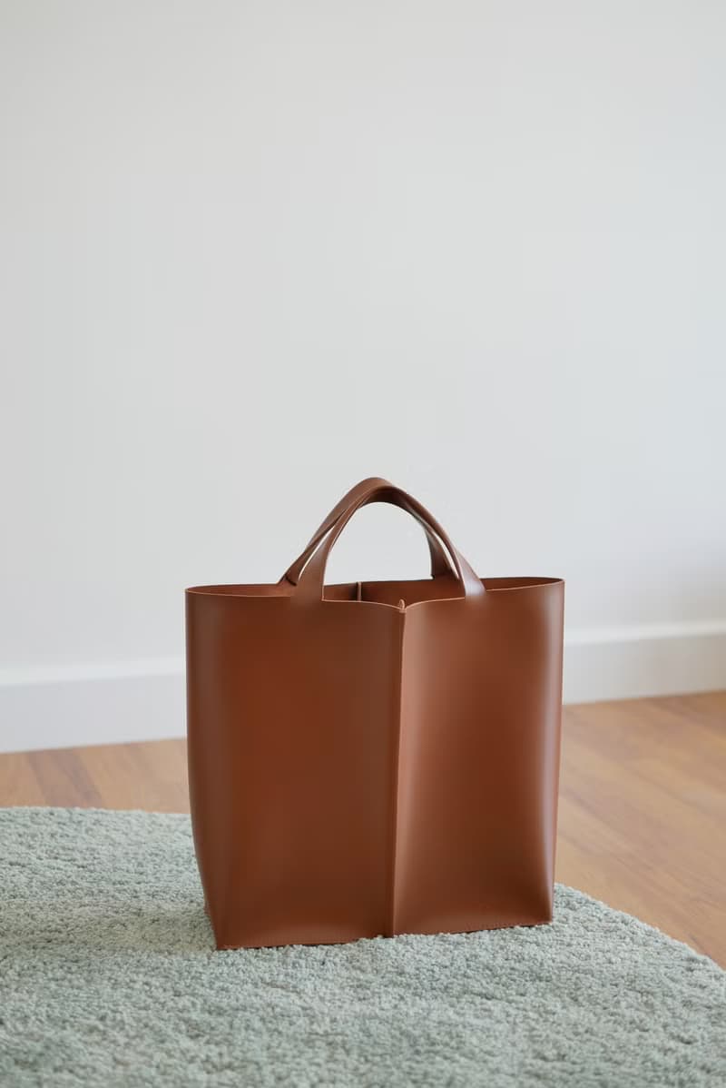 手提包 Signature tote II by WHITEOAKFACTORY - Chocolate brown