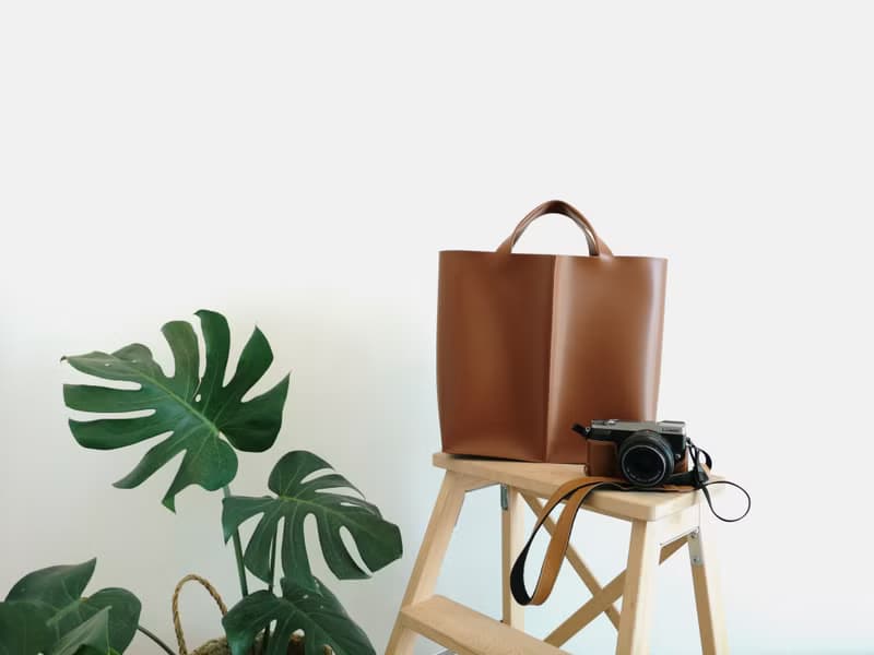 手提包 Signature tote II by WHITEOAKFACTORY - Chocolate brown