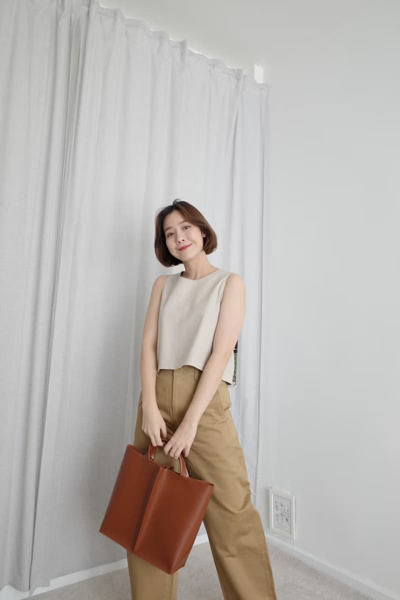 手提包 Signature tote II by WHITEOAKFACTORY - Chocolate brown