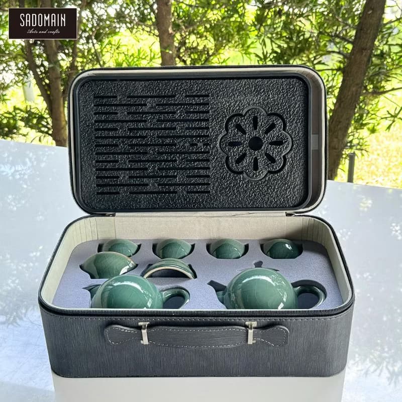 SADOMAIN 仙德曼-哥窯醇厚茶具旅組9件組-附收納提盒