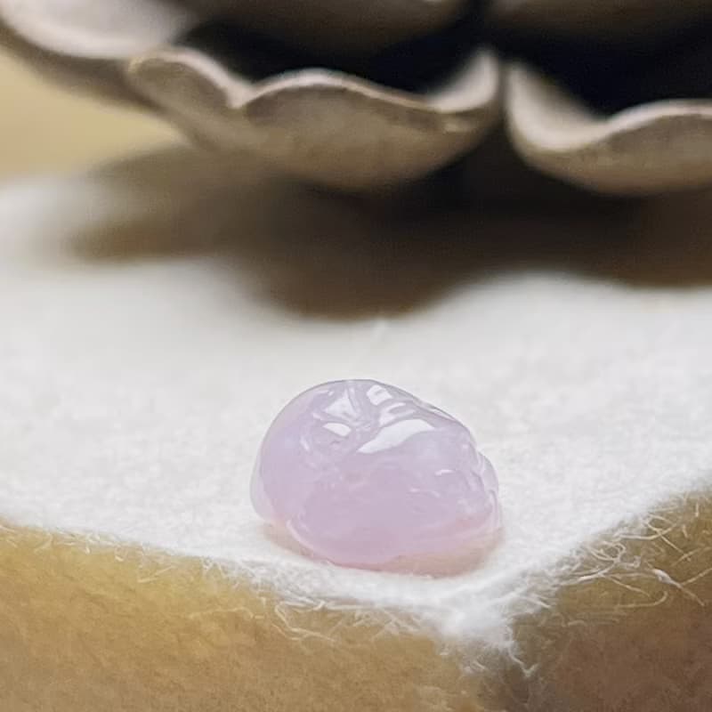 【招財神獸】冰紫翡翠貔貅| 戒面| 裸石|天然緬甸玉翡翠A貨|送禮