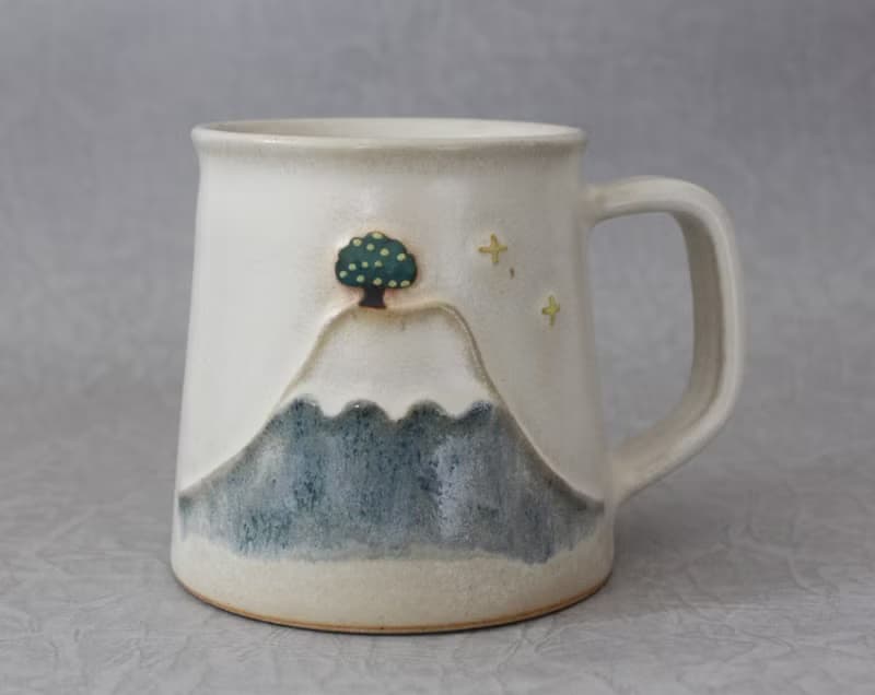 榕樹版 富士山咖啡杯