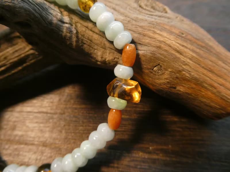 晶晶工坊*Love2hm 【糯】-A貨翡翠/紅翡 琥珀蜜蠟 設計手鍊