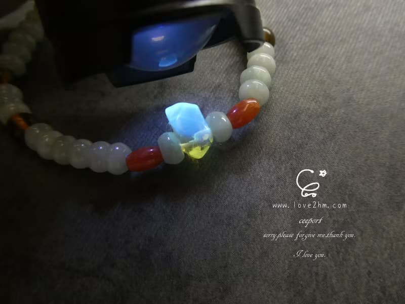 晶晶工坊*Love2hm 【糯】-A貨翡翠/紅翡 琥珀蜜蠟 設計手鍊