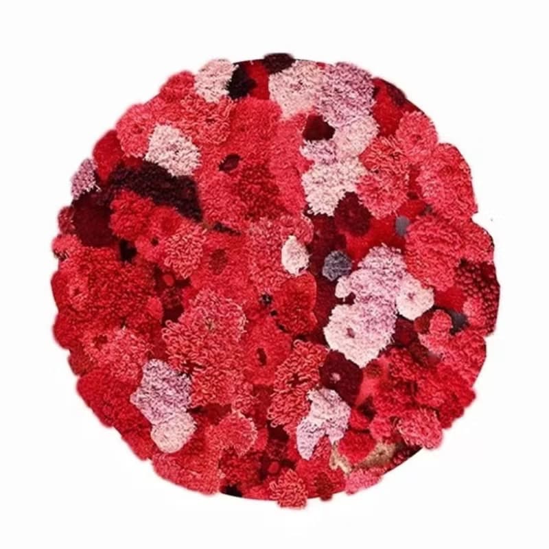 北歐風 手作 紐西蘭羊毛地毯 花海 客廳臥室床邊墊 家居裝飾