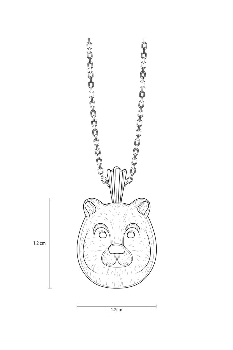 生物學/Ursidae熊科 925純銀項鍊