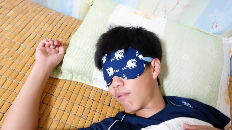 墨綠底斑馬可調式睡眠眼罩附束口收納袋 sleep mask *sk*