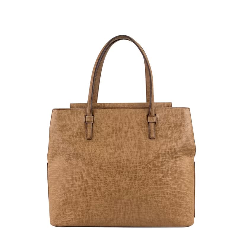 【 日本直送　名牌中古包 】LOEWE ロエベ ハンドバッグ キャメル ロゴ レザー 型押し vintage ヴィンテージ オールド smfwpe