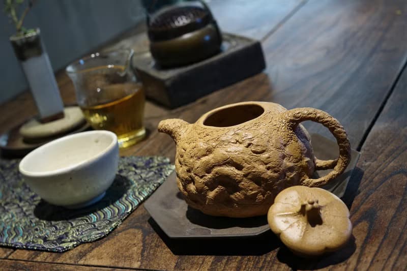 送禮紫砂壺茶壺瓜钮供春 全手精品  段泥/260ml/14孔/廖老师作品