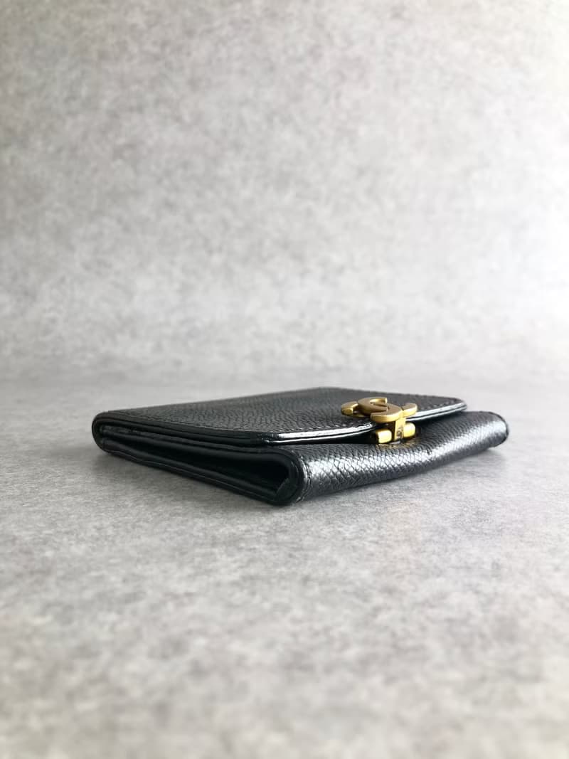 【 日本直送　名牌中古包 】CHANEL シャネル コインケース ブラック ココマーク キャビアスキン vintage ヴィンテージ オールド zmnjmp