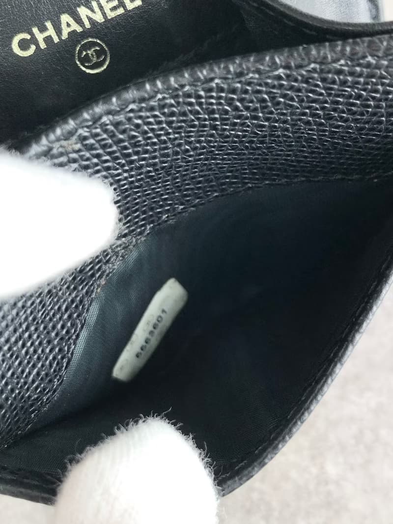 【 日本直送　名牌中古包 】CHANEL シャネル コインケース ブラック ココマーク キャビアスキン vintage ヴィンテージ オールド zmnjmp