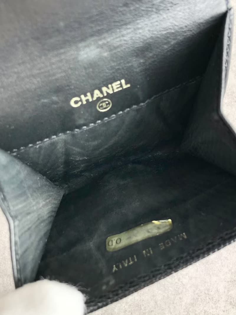 【 日本直送　名牌中古包 】CHANEL シャネル コインケース ブラック ココマーク キャビアスキン vintage ヴィンテージ オールド zmnjmp