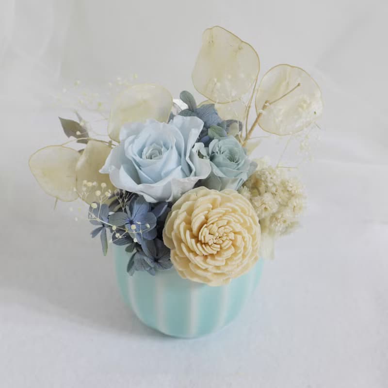 日月永生盆花 結婚捧花永生乾燥花畢業謝師禮物生日畢業禮物