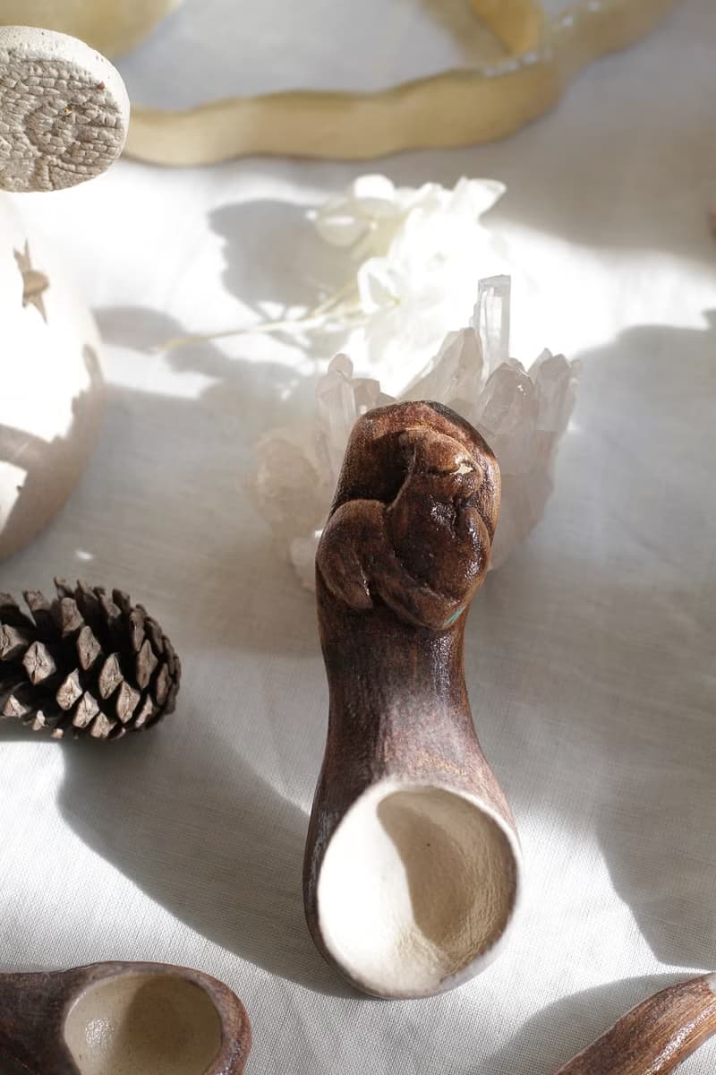 純手捏松鼠造型陶瓷湯匙/陶匙