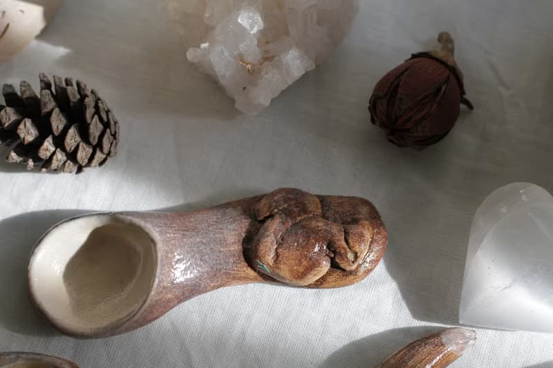 純手捏松鼠造型陶瓷湯匙/陶匙