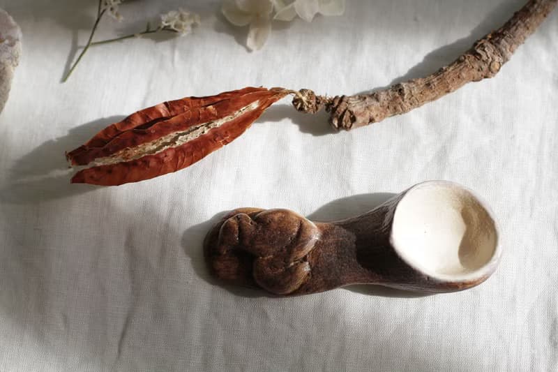 純手捏松鼠造型陶瓷湯匙/陶匙