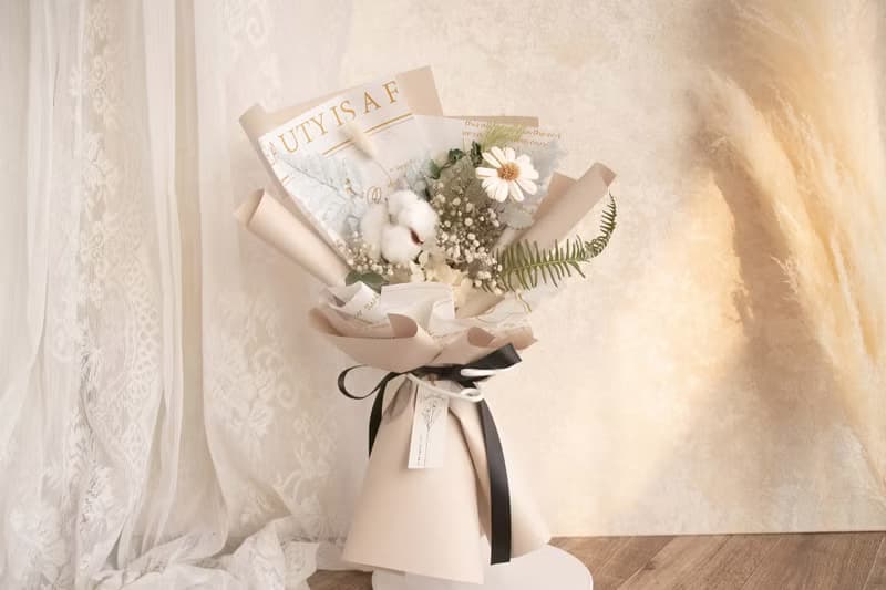 畢業花束 擴香花向日葵花束 乾燥花花束