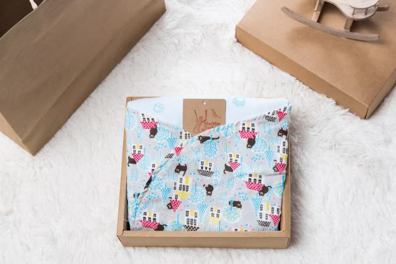 滑翔翼包巾-動物12-紗vs藍色熊熊  包巾 彌月 收涎 嬰兒 新生兒