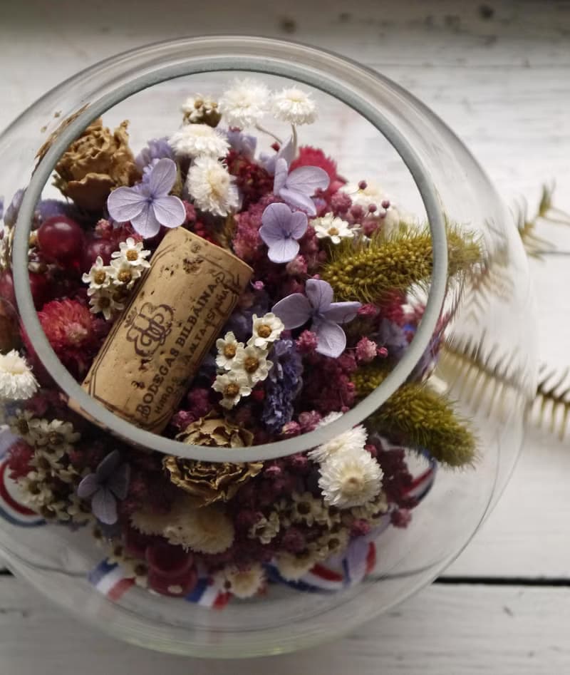 相聚時光泡泡.夢幻紫色系.情人節生日乾燥花手作好禮