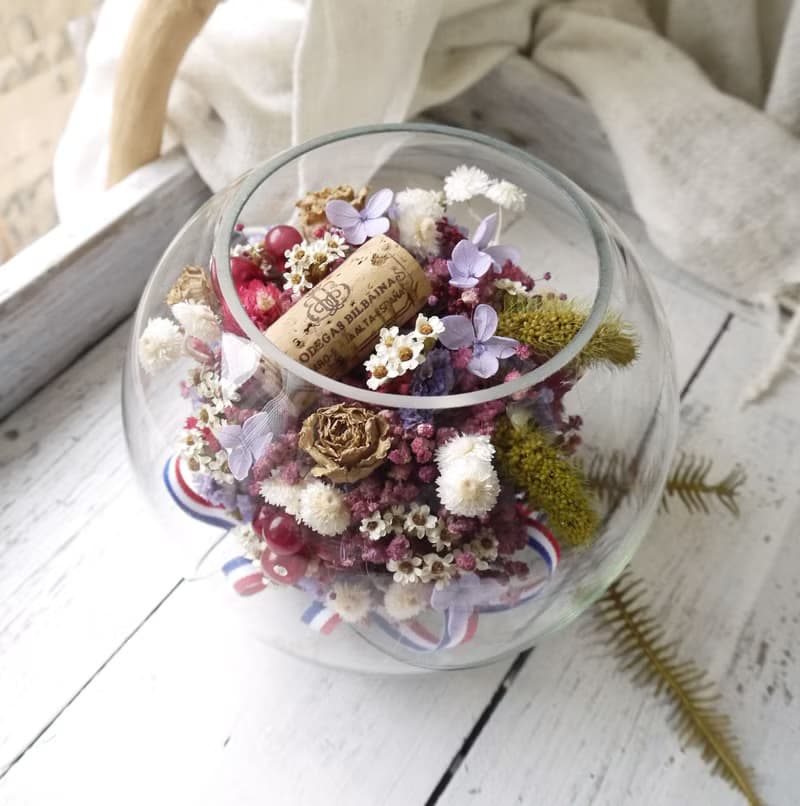 相聚時光泡泡.夢幻紫色系.情人節生日乾燥花手作好禮