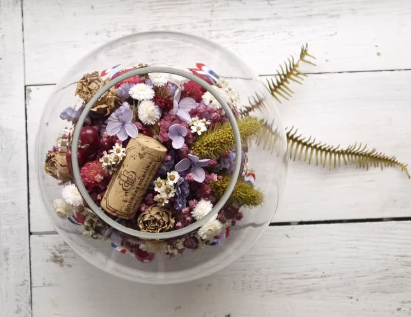 相聚時光泡泡.夢幻紫色系.情人節生日乾燥花手作好禮