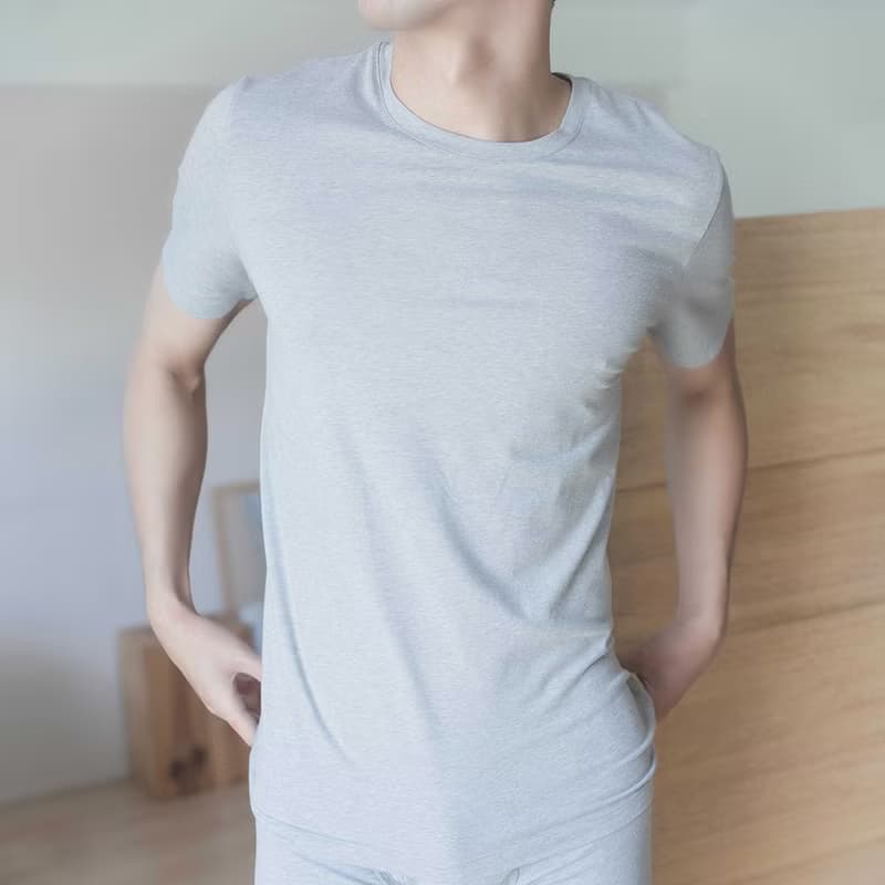 GOTS認證MIT有機棉素面短袖男內衣-共4色/男朋友禮物/父親節