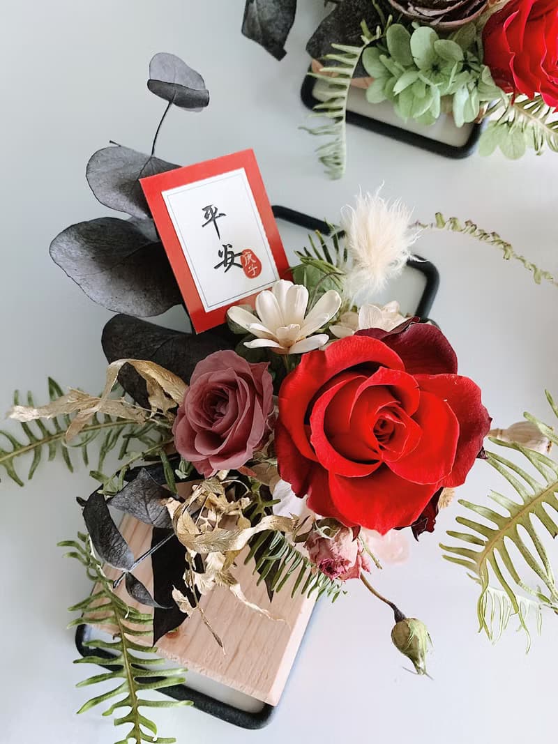 喜氣連連的不凋花壁掛　入厝好禮　新婚禮物