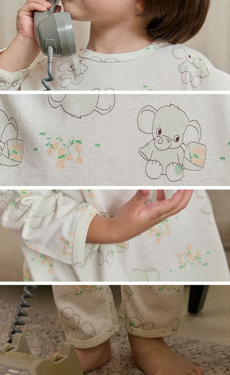 大象的小花園-【寬鬆】植纖衣長袖韓國童裝-K60009